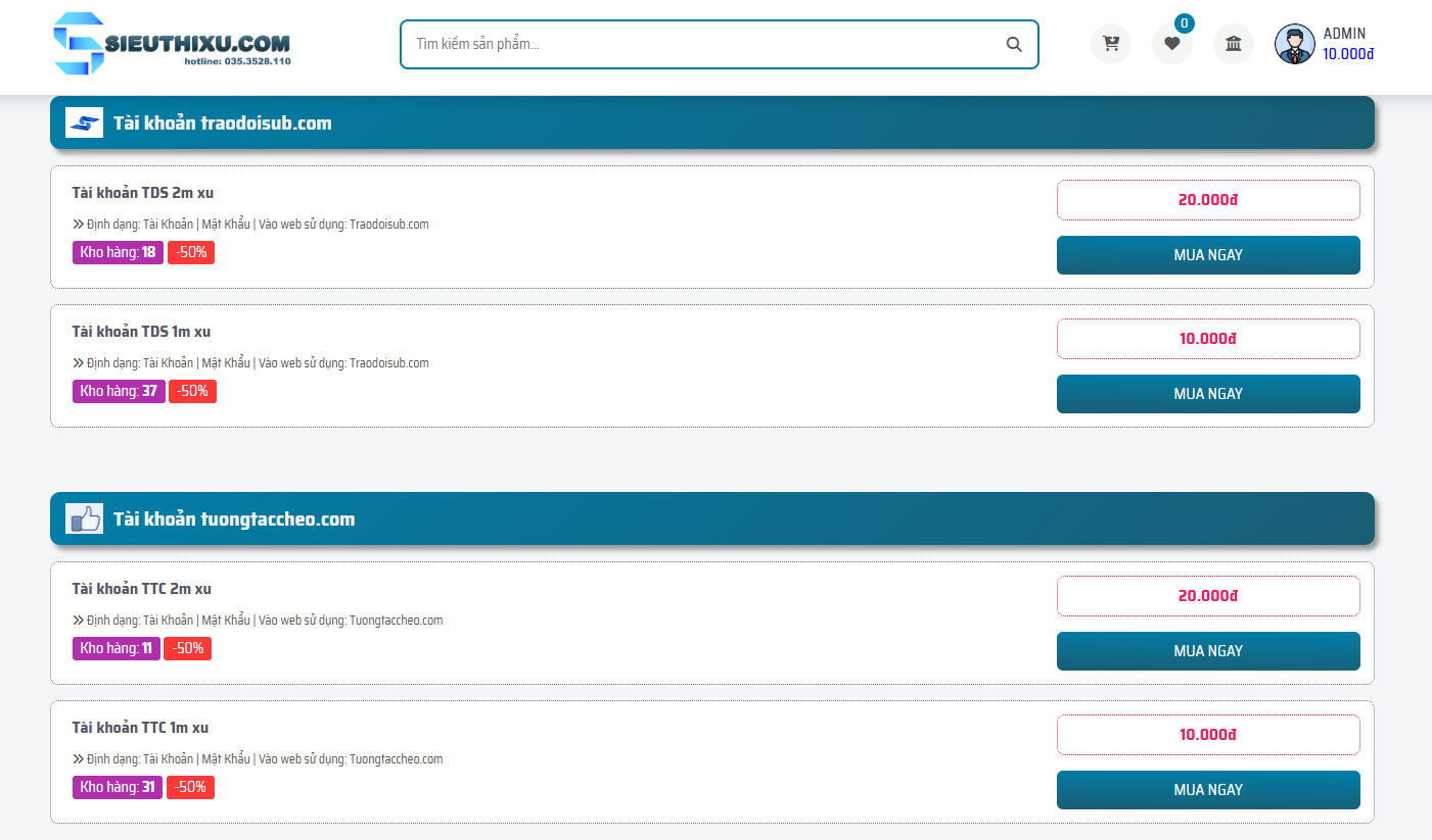 Ảnh website sieuthixu.com